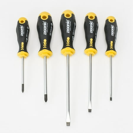 Felo 53693 Ergonic 5 Piece Slotted & Phillips Screwdriver Set