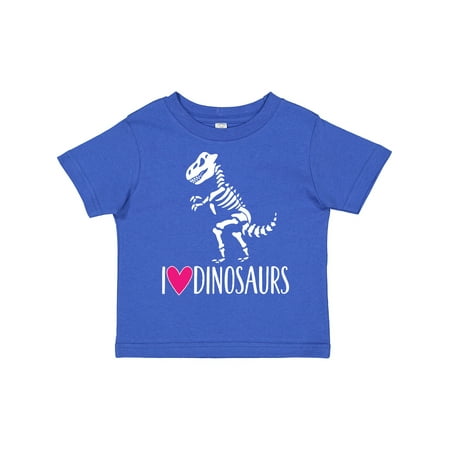 Inktastic Dinosaur Tyrannosaur Skeleton Girls Gift Toddler Toddler Girl T-Shirt