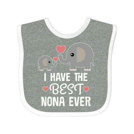 Inktastic Best Nona Ever Grandchild Gift Baby Boy or Baby Girl Bib