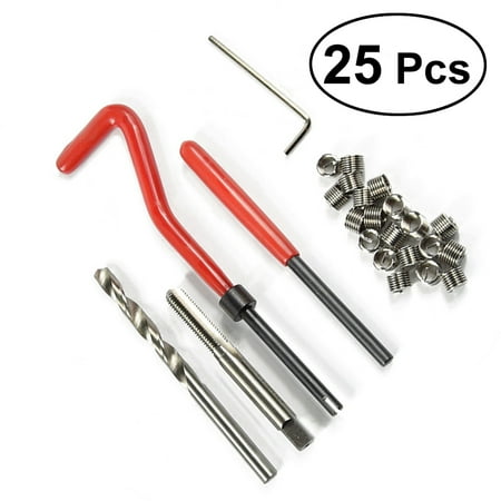 25 PCS Metric Thread Repair Set Car Auto Engine Block Restoring Damaged Thread Repair Tool Kit Set for Automotive Repairs
25 PCS Metric Thread Repair Set Car Auto Engine Block Restoring Damaged Thread Repair Tool Kit Set for Automotive Repairs