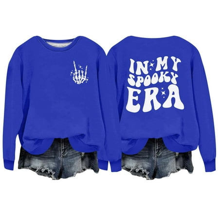WUDATI Halloween Graphic Sweatshirt Women Oversized Long Sleeve Pullover Fall Funny Cute Casual Shirt for Daily Wear Party Holiday Cozy Autumn Top
WUDATI Halloween Graphic Sweatshirt Women Oversized Long Sleeve Pullover Fall Funny Cute Casual Shirt for Daily Wear Party Holiday Cozy Autumn Top