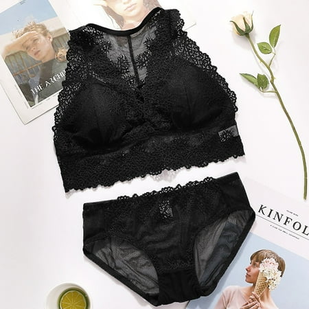 2023 Summer Savings! FY24 Prom Bras for Womens TAGOLD Lace Wireless Bra And Panty Set Women Sexy Briefs Underwear Lingerie Sleepwear
2023 Summer Savings! FY24 Prom Bras for Womens TAGOLD Lace Wireless Bra And Panty Set Women Sexy Briefs Underwear Lingerie Sleepwear