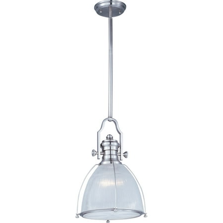 Pendants 1 Light Bulb Fixture With Satin Nickel Finish Metal Material Medium Bulbs 14 inch 100 Watts