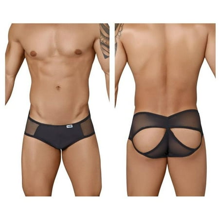 Mens 99321 Sheer Briefs, Black - Large