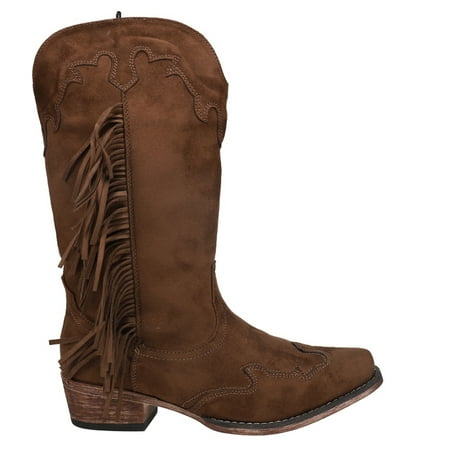 Roper Womens Brianna Round Toe Casual Boots Mid Calf Low Heel 1-2