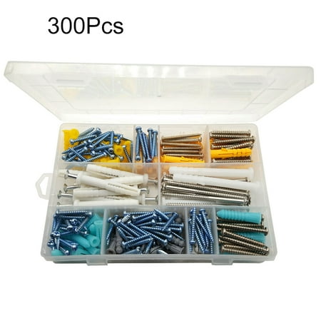 FarDo 300Pcs Self Tapping Screws Bolts Plastic Anchors Assorted Set with Storage Case
FarDo 300Pcs Self Tapping Screws Bolts Plastic Anchors Assorted Set with Storage Case