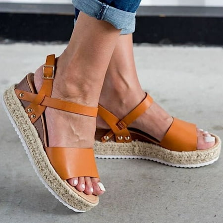 Wefuesd Sandals Women Cushionaire Sandals Women Women Summer Fashion Sandals Buckle Strap Wedges Platform Retro Peep Toe Sandals Orange 43
Wefuesd Sandals Women Cushionaire Sandals Women Women Summer Fashion Sandals Buckle Strap Wedges Platform Retro Peep Toe Sandals Orange 43