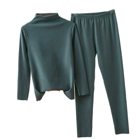 Tmosphere Cold Winter Thermal Underwear Long Sleeve Pajama Suit Half-high Collar Warm Shirt Warming Top Trousers Accessory Dark Green XXL
Tmosphere Cold Winter Thermal Underwear Long Sleeve Pajama Suit Half-high Collar Warm Shirt Warming Top Trousers Accessory Dark Green XXL