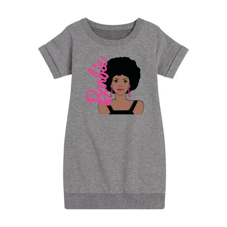 Barbie - Afro & Hoops - Pretty Barbie - Toddler And Youth Girls Fleece Dress