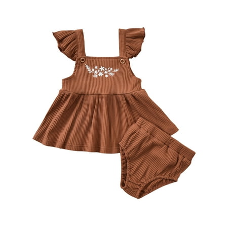 TheFound Baby Girls Summer Clothes Ribbed Ruffle Crop Top Floral Embroidery Sleeveless Tank Shirt Shorts Set
TheFound Baby Girls Summer Clothes Ribbed Ruffle Crop Top Floral Embroidery Sleeveless Tank Shirt Shorts Set