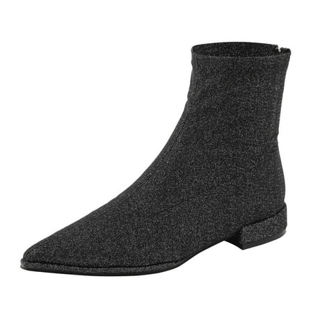 QYZEU Womens Snow Boots Size/ Wide Womens Boots Size 7 1/2 Ankle Boots Pointed Toe Stacked Heel Back Zipper Booties
QYZEU Womens Snow Boots Size/ Wide Womens Boots Size 7 1/2 Ankle Boots Pointed Toe Stacked Heel Back Zipper Booties