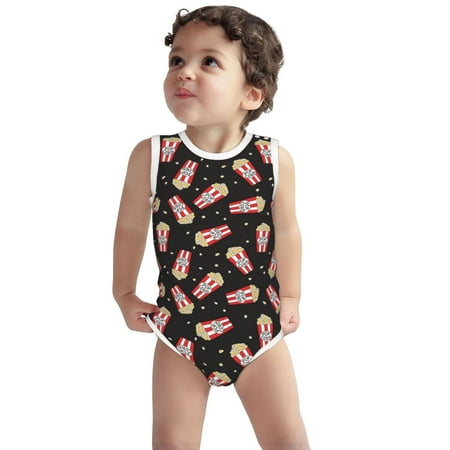 Vsdgher Popcorn Print Baby Unisex Baby Cotton Sleeveless Bodysuits Soft and velvety comfortable and breathable
Vsdgher Popcorn Print Baby Unisex Baby Cotton Sleeveless Bodysuits Soft and velvety comfortable and breathable