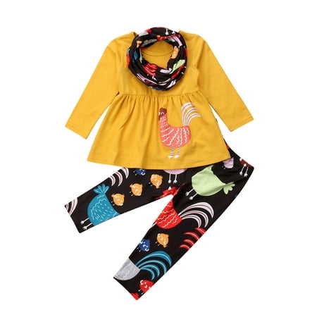 MERSARIPHY Thanksgiving Girls Clothes Set Yellow Long Sleeve Top Turkey Print Pants Neckerchief
MERSARIPHY Thanksgiving Girls Clothes Set Yellow Long Sleeve Top Turkey Print Pants Neckerchief
