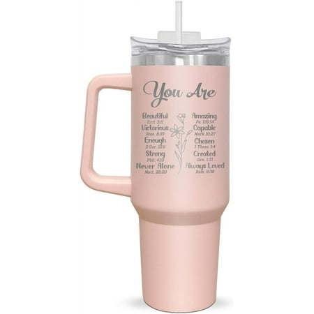 Gifts For Women - Christmas Birthday Mothers Day Religious Gifts For Women Christian Inspirational Thank You Friends Coworker Gifts - 40oz Insulated Tumbler With Handle And Straw Pink - You Are
Gifts For Women - Christmas Birthday Mothers Day Religious Gifts For Women Christian Inspirational Thank You Friends Coworker Gifts - 40oz Insulated Tumbler With Handle And Straw Pink - You Are