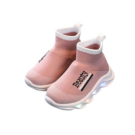 Wazshop Kids Running Shoes Sports Sneakers Knit Upper Athletic Shoe Fashion Breathable Sock Sneaker Girls Boys Slip On Non-Slip Pink 11C
Wazshop Kids Running Shoes Sports Sneakers Knit Upper Athletic Shoe Fashion Breathable Sock Sneaker Girls Boys Slip On Non-Slip Pink 11C