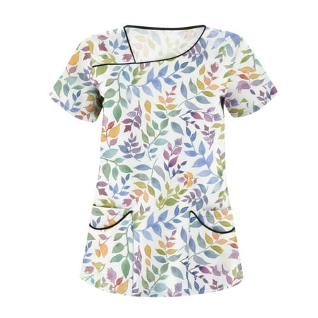 TKing Fashion Independence Day Women Plus Size Scrubs Top V-Neck Short Sleeve Printed Pockets Work Blouse for Women Light Purple 3XL
TKing Fashion Independence Day Women Plus Size Scrubs Top V-Neck Short Sleeve Printed Pockets Work Blouse for Women Light Purple 3XL