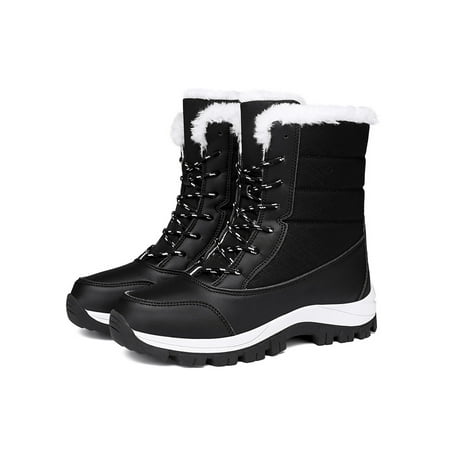 Gomelly Women Lightweight Winter Shoes Wear Resistant Round Toe Comfort Booties Walking Driving Comfortable Flat Boot Black 8
Gomelly Women Lightweight Winter Shoes Wear Resistant Round Toe Comfort Booties Walking Driving Comfortable Flat Boot Black 8