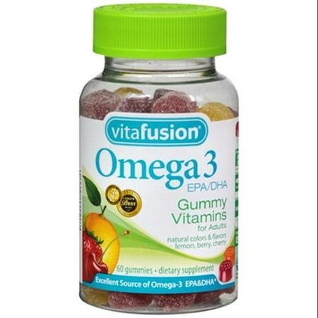 Vitafusion Omega 3 Gummy Vitamins For Adults Natural Berry ...