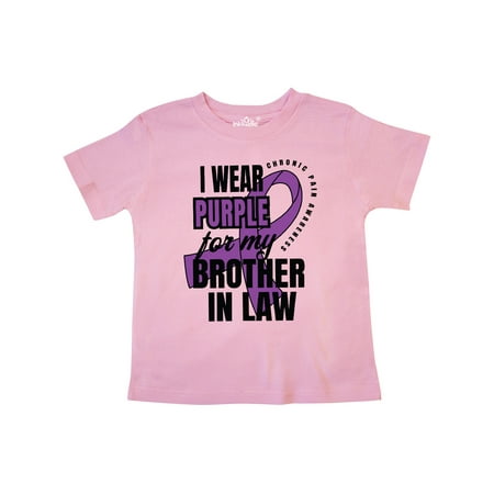 Inktastic Chronic Pain I Wear Purple For My Brother in Law Gift Toddler Boy or Toddler Girl T-Shirt
Inktastic Chronic Pain I Wear Purple For My Brother in Law Gift Toddler Boy or Toddler Girl T-Shirt