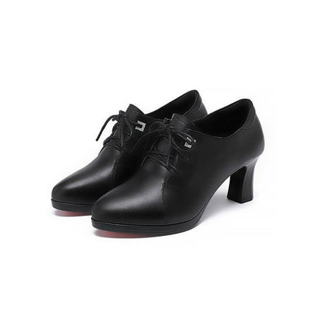 Oucaili Ladies Fashion Lace Up Casual Pump Party Lightweight Comfort Chunky Block Heel High Heels Pumps Black 5.5
Oucaili Ladies Fashion Lace Up Casual Pump Party Lightweight Comfort Chunky Block Heel High Heels Pumps Black 5.5