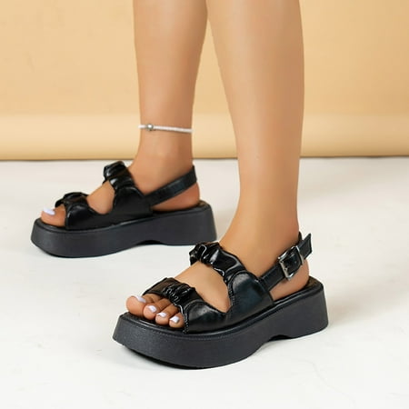 PEASKJP Cute Sandals for Women Women Summer New Pattern Wedges Open Toe Slip On Causal Beach Sandals Flat Sandals Black 6.5
PEASKJP Cute Sandals for Women Women Summer New Pattern Wedges Open Toe Slip On Causal Beach Sandals Flat Sandals Black 6.5