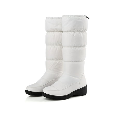 Crocowalk Women Breathable Plush Lining Mid Calf Boot Walking Comfort Round Toe Snow Boots Casual Warm White 8
Crocowalk Women Breathable Plush Lining Mid Calf Boot Walking Comfort Round Toe Snow Boots Casual Warm White 8