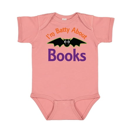 Inktastic Batty About Books Gift Baby Boy or Baby Girl Bodysuit
