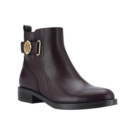 Tommy Hilfiger Womens Rezin 2 Cushioned Insole Logo Ankle Boots