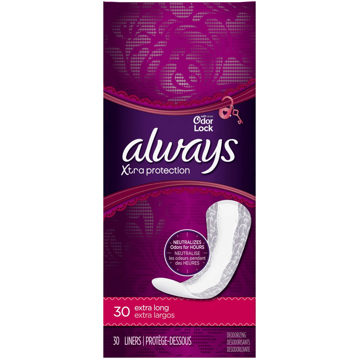 Always Radiant Pantiliners, Unscented, 54 Count