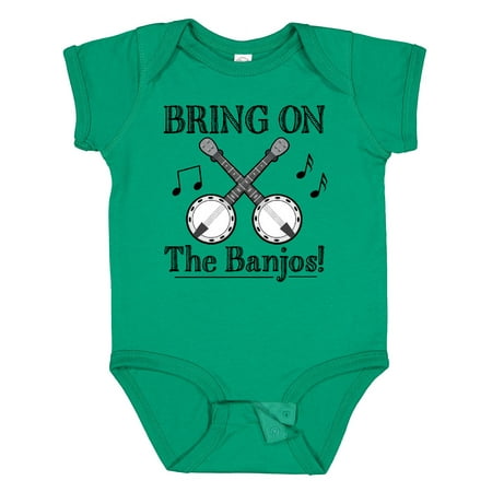 Inktastic Banjo Music Bluegrass Gift Baby Boy or Baby Girl Bodysuit