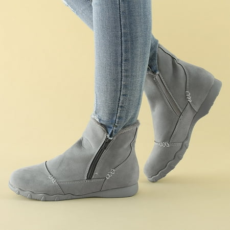 dmqupv Flat Boots Women Ladies Short Boots Square Heel Short Boots Casual Shoes Fashion Soft Warm Boots for Women Grey 9
dmqupv Flat Boots Women Ladies Short Boots Square Heel Short Boots Casual Shoes Fashion Soft Warm Boots for Women Grey 9