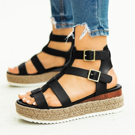 〖Yilirongyumm〗 Black 37 Sandals Women Shoes Summer Casual Heel Buckle Large And Women Spring Platform Sandals Roman Mid Size Women s Sandals
〖Yilirongyumm〗 Black 37 Sandals Women Shoes Summer Casual Heel Buckle Large And Women Spring Platform Sandals Roman Mid Size Women s Sandals