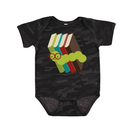 Inktastic Bookworm Books Reading Gift Baby Boy or Baby Girl Bodysuit