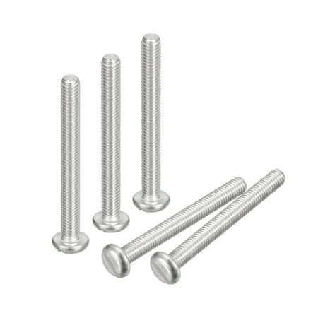 304 Stainless Steel Machine Screws 10 Pack M6x55mm Slotted Drive Pan Head Screw Bolts
304 Stainless Steel Machine Screws 10 Pack M6x55mm Slotted Drive Pan Head Screw Bolts