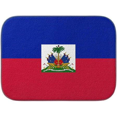 Microfiber Dish Drying Mat haiti flag Large Drying Pad Dish Drainer Mats Reversible Ultra Absorbent Drying Mat for Kitchen Counter 18 x 24 Inch
