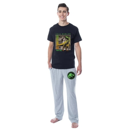 Jurassic Park Mens Isla Nublar Dinosaur Film Movie Sleep Pajama Set