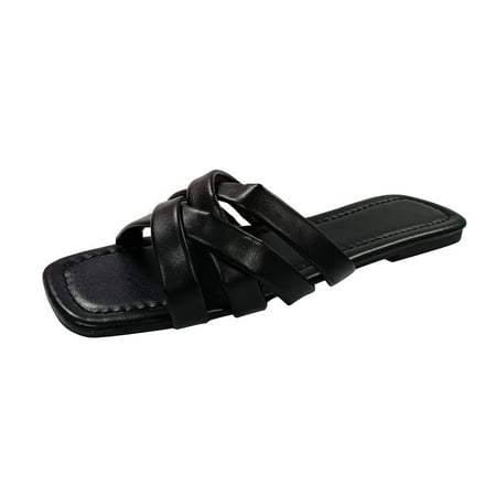 Slippers for Women Sandals for Women Ladies Fashion Solid Flat Slippers Sandals Casual Shoes Womens Slippers Pu Black 37
Slippers for Women Sandals for Women Ladies Fashion Solid Flat Slippers Sandals Casual Shoes Womens Slippers Pu Black 37