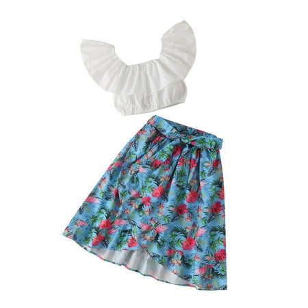 B91xZ Toddler Girl Outfits Baby Girl Outfit One Shoulder Top Floral Skirts 2Pcs Set Clothes Size 2-3 Years
B91xZ Toddler Girl Outfits Baby Girl Outfit One Shoulder Top Floral Skirts 2Pcs Set Clothes Size 2-3 Years