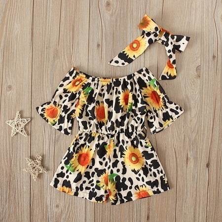 1-5Y Toddler Baby Kids Girls Floral Sunflowers Printed Short Sleeves Rompers Jumpsuit Bow Tie Two Pieces Set Suit
1-5Y Toddler Baby Kids Girls Floral Sunflowers Printed Short Sleeves Rompers Jumpsuit Bow Tie Two Pieces Set Suit