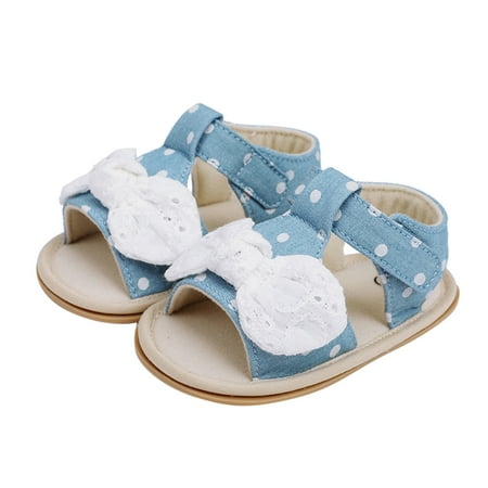 WZHKSN Baby Newborn Infant Kids Blue Comfortable Shoes 12