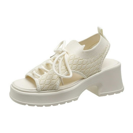 Summer Saving Clearance! Kukoosong Womens Wedge Sandals Fashion Womens Breathable Sandals Casual Sponge Cake Bottom Fish Mouth Sandals Women Beige 40
Summer Saving Clearance! Kukoosong Womens Wedge Sandals Fashion Womens Breathable Sandals Casual Sponge Cake Bottom Fish Mouth Sandals Women Beige 40