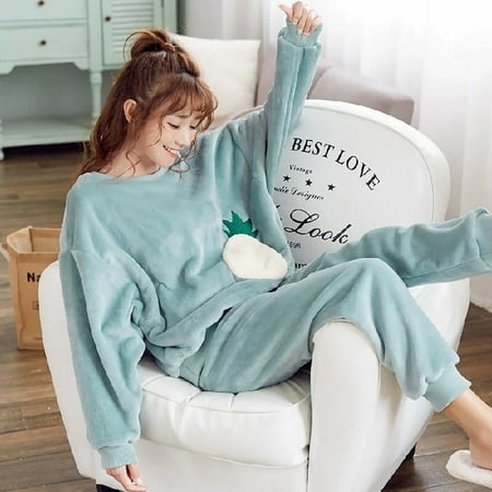 Autumn Winter Warm Flannel Women Pyjamas Sets Thick Coral Velvet Long Sleeve Cartoon Sleepwear Thin Flannel Pajamas Set
Autumn Winter Warm Flannel Women Pyjamas Sets Thick Coral Velvet Long Sleeve Cartoon Sleepwear Thin Flannel Pajamas Set