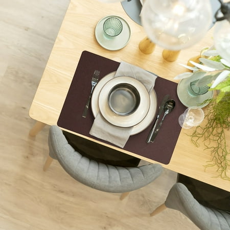HAXMNOU Leather Placemat Home Double Sided Rectangular Insulated Table Mat Restaurant Hotel Western Food Mat Waterproof Dinner Plate Mat
HAXMNOU Leather Placemat Home Double Sided Rectangular Insulated Table Mat Restaurant Hotel Western Food Mat Waterproof Dinner Plate Mat