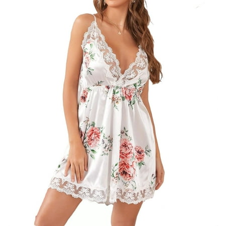 Floral Contrast LaceMaterial:SatinComposition:5% Spandex Sleepwear White Women s Nightgowns
Floral Contrast LaceMaterial:SatinComposition:5% Spandex Sleepwear White Women s Nightgowns