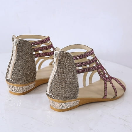 Tangnade Casual Shoes Fashion Spring And Summer Women Sandals Rhinestone Hollow Fish Mouth Small Wedge Zipper Roman Style
Tangnade Casual Shoes Fashion Spring And Summer Women Sandals Rhinestone Hollow Fish Mouth Small Wedge Zipper Roman Style