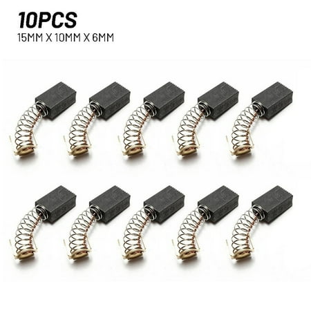 10pcs 15mm x 10mm x 6mm Motor Carbon Brushes for Power Tool