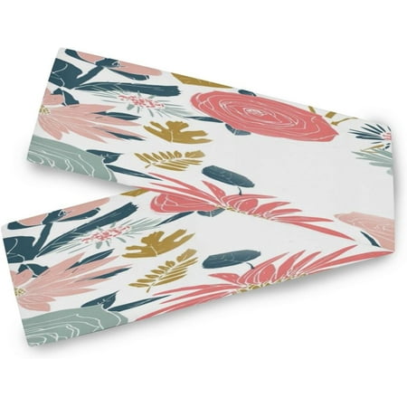 Hyjoy Table Runner Flowers Pattern Machine Washable Non-Slip Farmhouse Table Runners for Dinner Party Holidays Home Decor 13 x 90 Inch
Hyjoy Table Runner Flowers Pattern Machine Washable Non-Slip Farmhouse Table Runners for Dinner Party Holidays Home Decor 13 x 90 Inch
