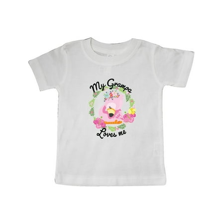 Inktastic Baby Flamingo My Grampa Loves Me with Flower Wreath Gift Baby Boy or Baby Girl T-Shirt
Inktastic Baby Flamingo My Grampa Loves Me with Flower Wreath Gift Baby Boy or Baby Girl T-Shirt