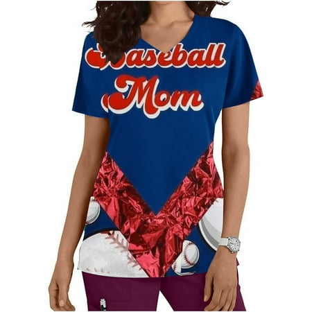 SELONE Scrub Tops Women Stretchy Plus Size Print Short Sleeve Tops Mothers Day Blouses Regular Fit T Shirts Pullover Tees Tops Graphic Print T-Shirts V Neck Tops Blouses With Pockets T Shirts Red M
SELONE Scrub Tops Women Stretchy Plus Size Print Short Sleeve Tops Mothers Day Blouses Regular Fit T Shirts Pullover Tees Tops Graphic Print T-Shirts V Neck Tops Blouses With Pockets T Shirts Red M