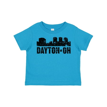 Inktastic Dayton Skyline Grunge Gift Toddler Boy or Toddler Girl T-Shirt